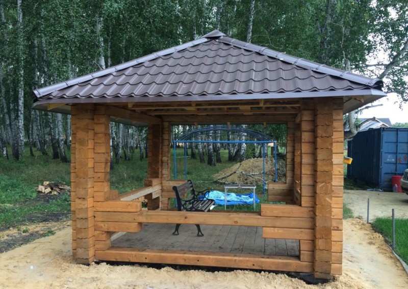 Беседка из профилированного бруса