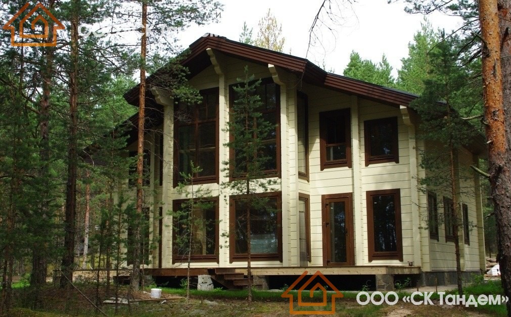 Шикарный дом из бруса (Д-Бр-213)